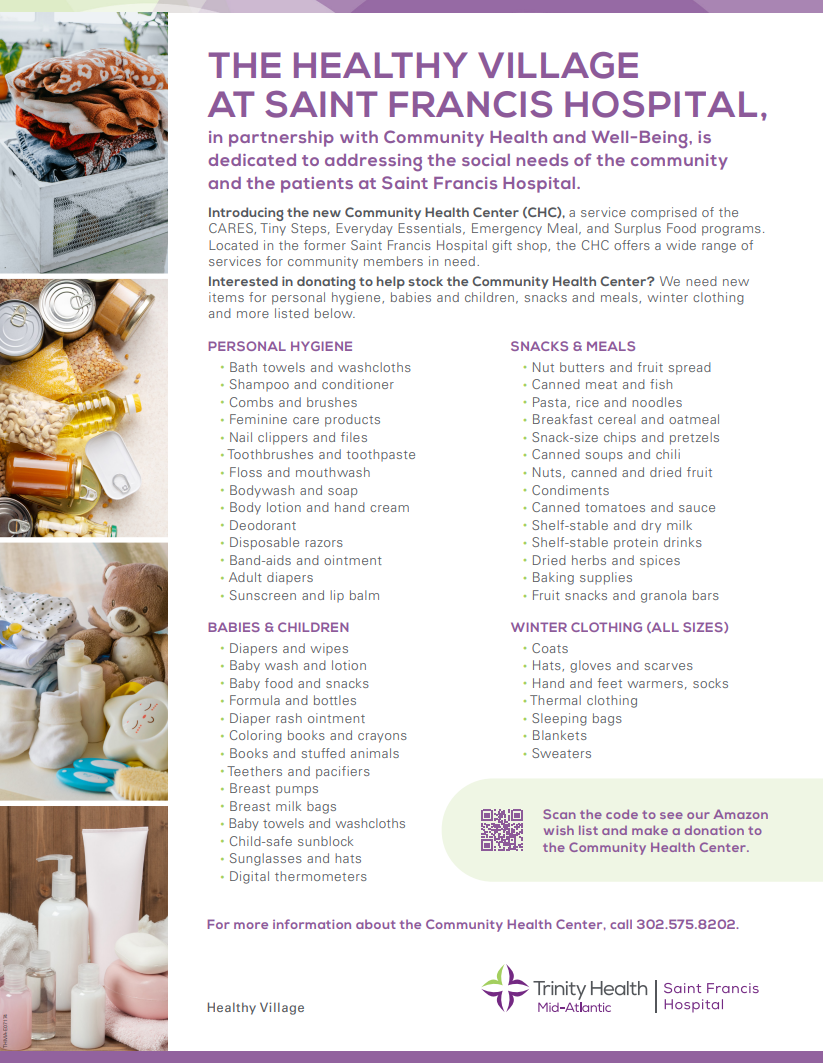 Saint Francis Healthy Village Flyer